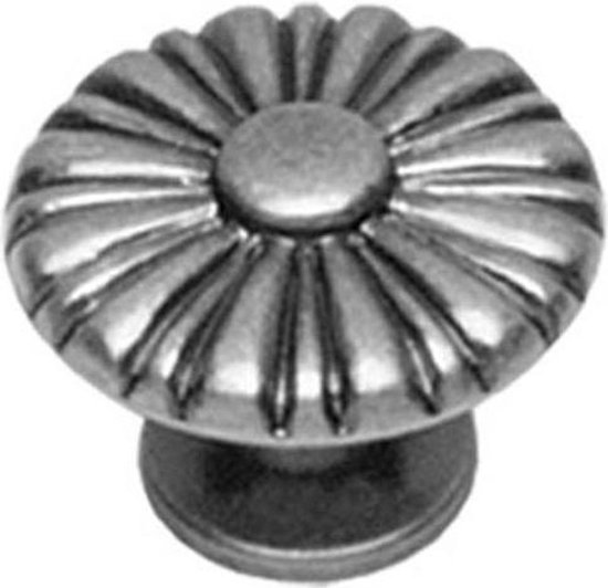 Meubelknop en keukenknop klassiek brons antiek rond 24mm van massief