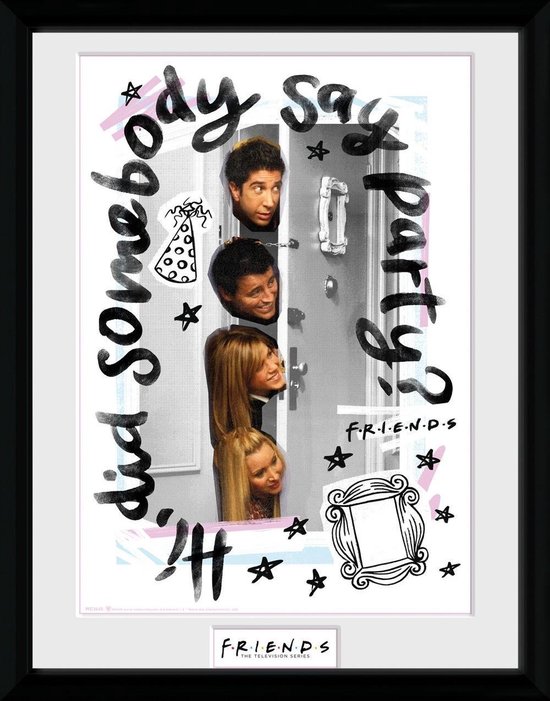 Hole In The Wall Poster - Friends: Party - 40 X 30 Cm - Bont
