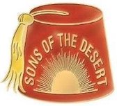 Laurel et Hardy pin's Sons of the Desert