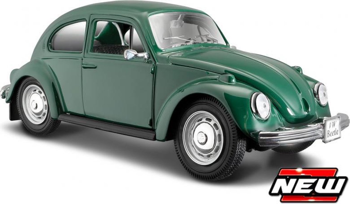 Modelauto Volkswagen Kever groen 1:24 - speelgoed auto schaalmodel | bol.com