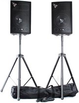 Passieve speakers - Vonyx SL10 - Set van 2 speakers met 10'' woofer 1000W max. (set) - Incl. statieven