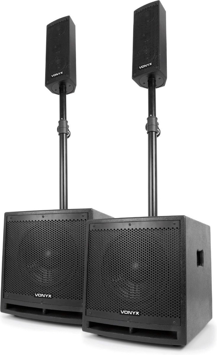 Vonyx VX1000BT Complete 2+2 Actieve speakerkit - Vonyx
