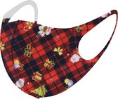 Mondkapje Wasbaar Kerst Mondmasker Rood Mondkapjes Niet-medisch