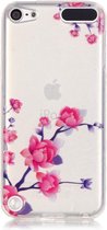 GadgetBay Doorzichtig bloemen hoesje iPod Touch 5 6 7 case takken paars roze