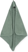 Jollein - Badcape - Groen - 100% Badstof Katoen - Baby Handdoek met Badcape, Omslagdoek, Badponcho - 75x75 cm