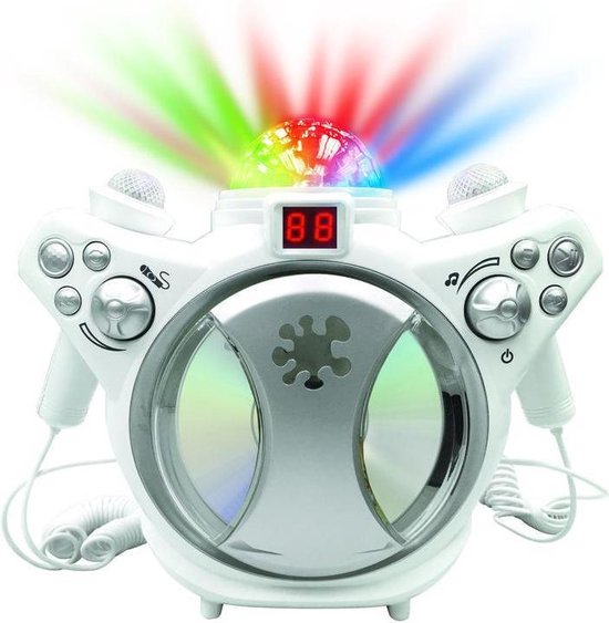 Disco CdSpeler Karaoke Met Twee Microfoons