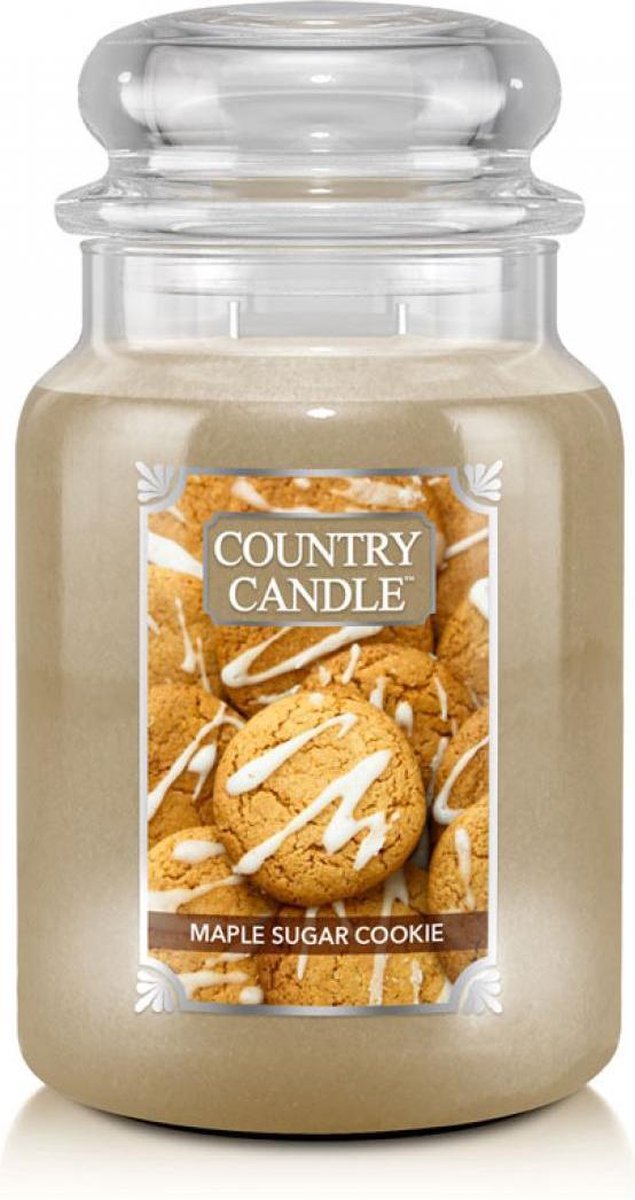 Grote geurkaars met twee pitten Ahornsuiker Cookie 680g