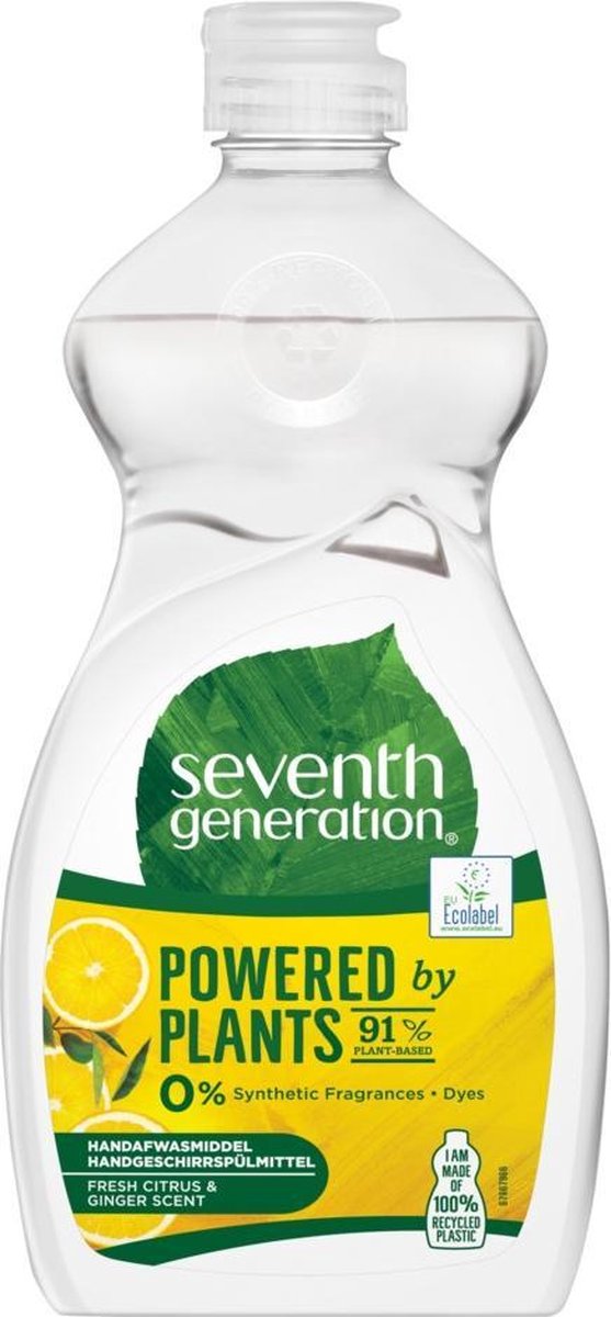Seventh Generation_powered By Plants Hand Dish Wash P?yn Do Mycia Naczy? Fresh Citrus & Ginger Scent 500ml