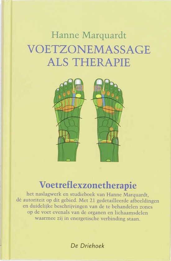 Cover van het boek 'Voetzonemassage als therapie' van Hanne Marquardt en H. Marquard