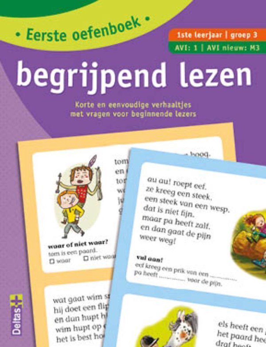 Eerste oefenboek begrijpend lezen AVI:1 AVI nieuw:M3