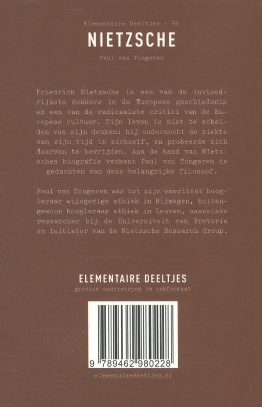 Elementaire Deeltjes 36 - Nietzsche