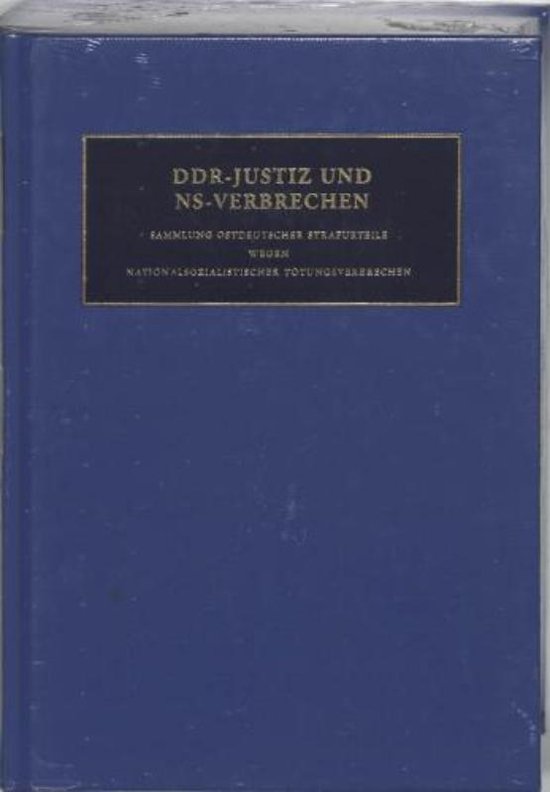 Cover van het boek 'DDR-Justiz und NS-Verbrechen / XIII / druk 1'
