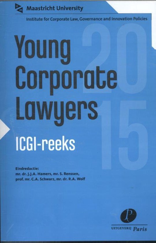 ICGI reeks 3 - Young corporate lawyers 2015 - cover