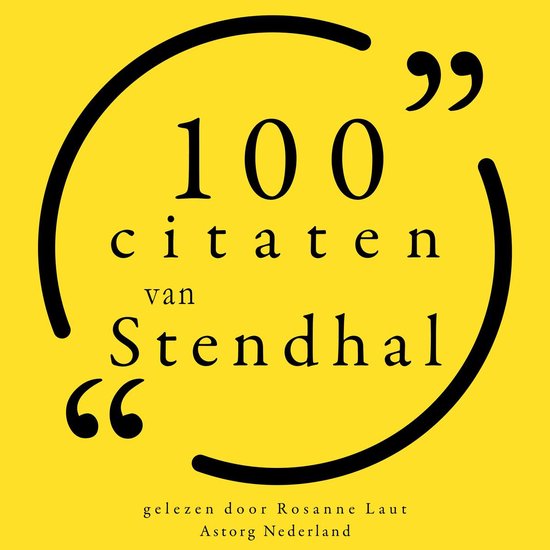 100 citaten van Stendhal - cover