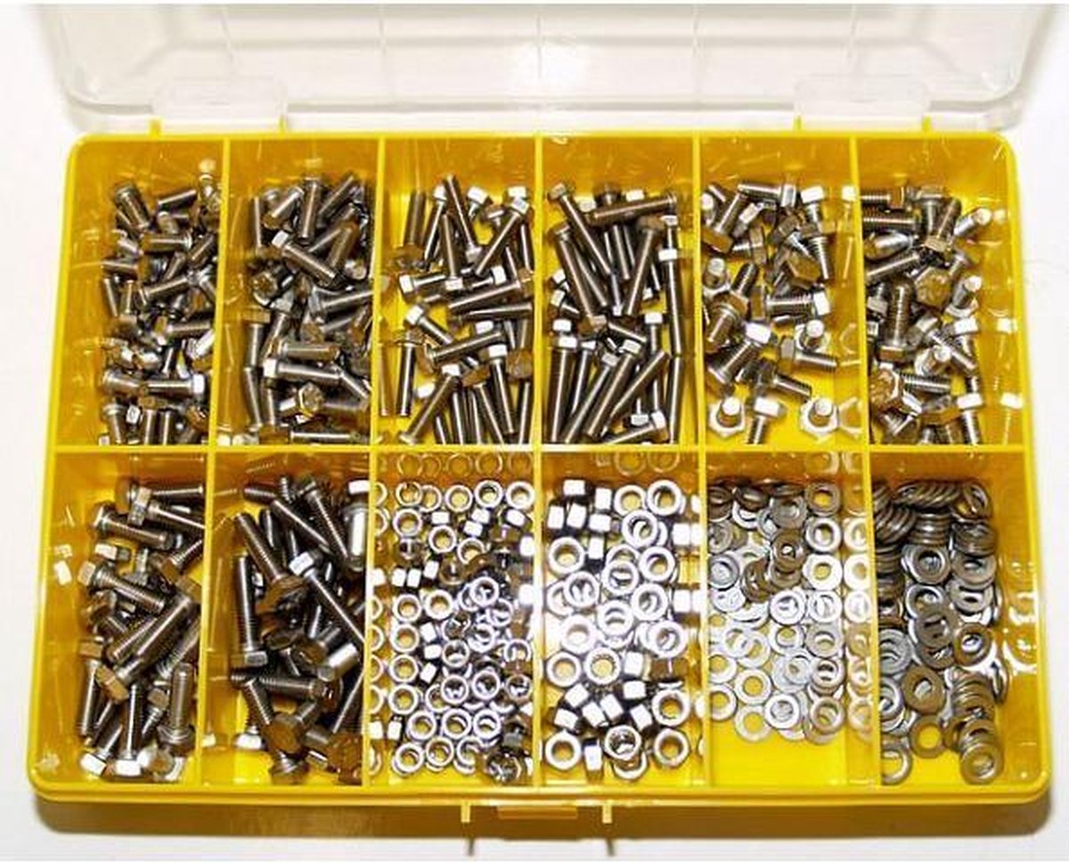 BOFIX ASSORTIMENT DOOS BOUTEN/MOEREN M5M6 VERZINKT 550STUK