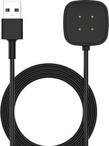 Versa 3 / Sense usb oplader - zwart - Geschikt voor Fitbit