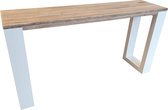 Wood4you - Side table New Orleans steigerhout enkel 170Lx78HX38D cm wit