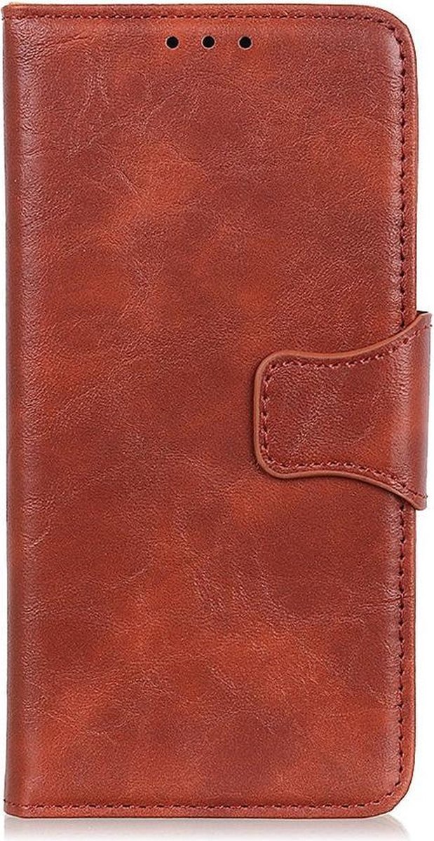 Shop4 - Geschikt voor Xiaomi Redmi 9C Hoesje - Wallet Case Cabello Bruin