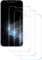 Apple iPhone 12 Screen Protector Glas - Protecteur d'écran en Tempered Glass trempé - 3x