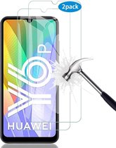 Screenprotector Glas - Tempered Glass Screen Protector Geschikt voor: Huawei Y6p / Honor 9A - 2x