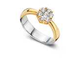 Velini Jewels-R6349G -Ring -925 Zilver 14 karat verguld -Cubic Zirkonia