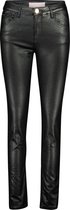 Cassis - Female - Gecoate broek met lovertjeseffect  - Zwart