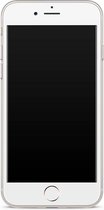 Casimoda® hoesje - Geschikt voor iPhone 8 Plus - Panda - Siliconen/TPU telefoonhoesje - Backcover - Transparant - Zwart