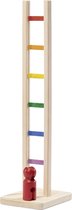 Nic Klimmer Met Kleurrijke Ladder 42 Cm Multicolor