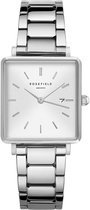 Rosefield The Boxy Dames Horloge - Zilver Ø26 X 28mm - QWSS-Q042