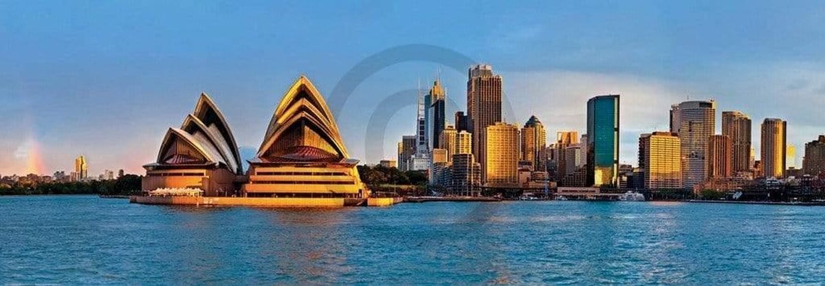PGM Kunstdruk Shutterstock - Sydney circular quay panorama 95x33cm Divers