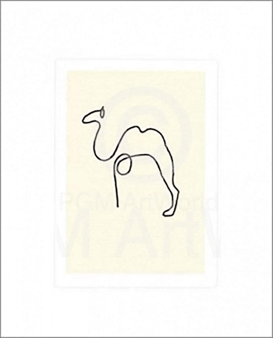 Kunstdruk Pablo Picasso - Le Chameau 50x60cm