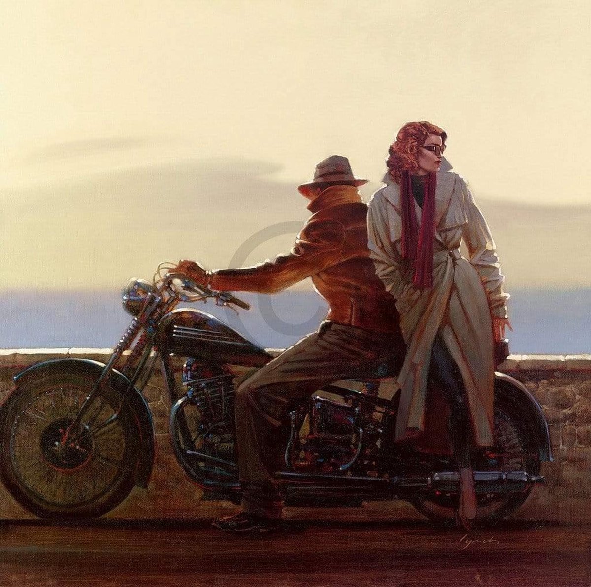PGM Kunstdruk Brent Lynch - Coastal Ride 70x70cm Divers