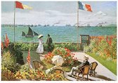 Claude Monet - Terazza sul mare a Saint-Adresse Kunstdruk 50x40cm