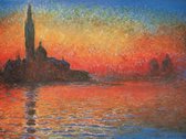 Claude Monet - Crepuscolo Kunstdruk 80x60cm