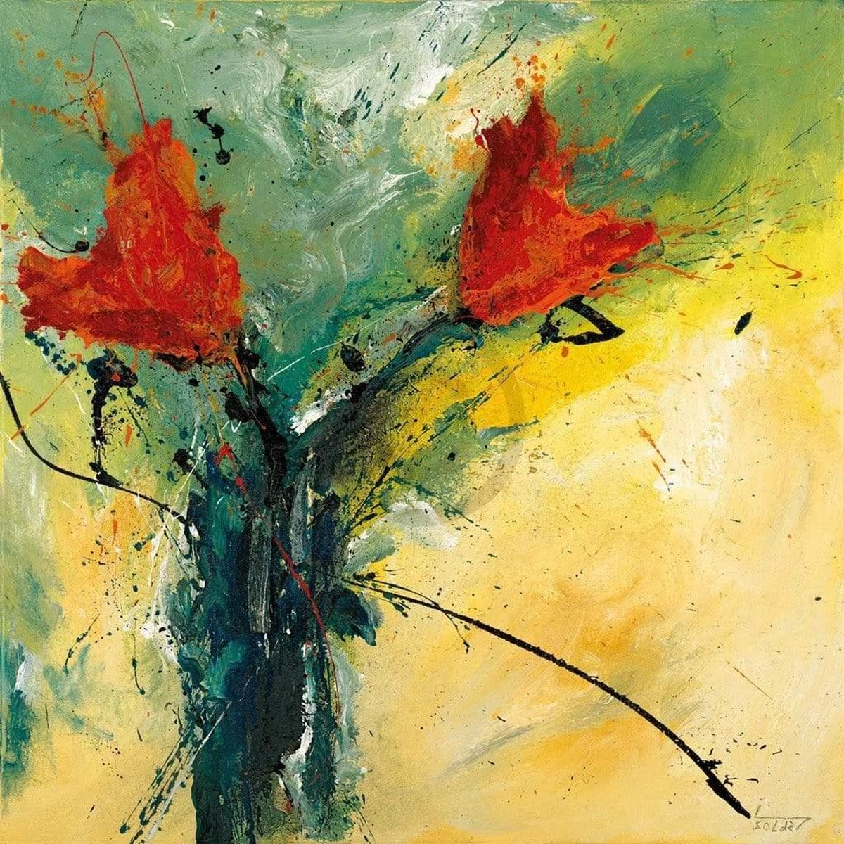 poster Isolde Folger - La tulpa Kunstdruk 70x70cm