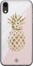 iPhone XR hoesje siliconen - Ananas | Apple iPhone XR case | TPU backcover transparant