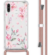 iMoshion Design hoesje met koord voor de Huawei P30 Lite - Bloem - Roze