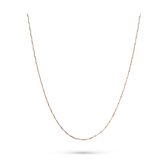 QOOQI Dames ketting 925 sterling zilver One Size Roségoud 32012929