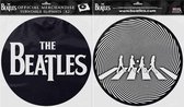 The Beatles Platenspeler Slipmat Drop T Logo & Crossing Silhouette Multicolours