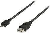 Micro USB kabel 0,5 meter zwart