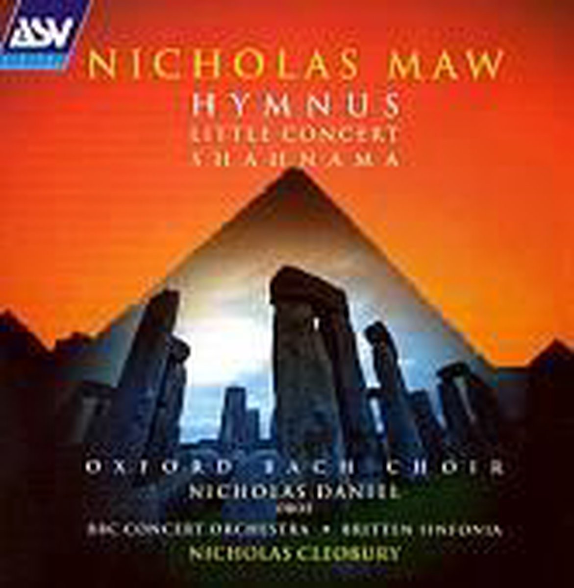 Maw: Hymnus, Little Concert, Shahnama / Cleobury, et al