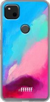 Google Pixel 4a Hoesje Transparant TPU Case - Abstract Hues #ffffff