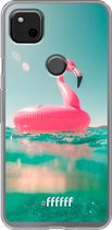 Google Pixel 4a Hoesje Transparant TPU Case - Flamingo Floaty #ffffff