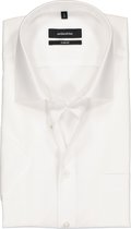 Seidensticker comfort fit overhemd - korte mouw - wit - Strijkvrij - Boordmaat: 43