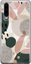 Huawei P30 hoesje - Abstract print - Soft Case Telefoonhoesje - Print / Illustratie - Multi