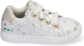 Bunnies JR Lucien Louw Meisjes Lage Sneakers - Wit - Leer - Veters