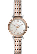 Fossil Carlie Mini ES4649 Horloge - Staal - Multi - Ø 28 mm