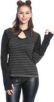 Pussy Deluxe Longsleeve top -XL- Built In Warmer Stripes Multicolours