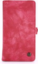 Caseme - iPhone 12 mini Hoesje - Uitneembare Portemonnee Vintage Rood
