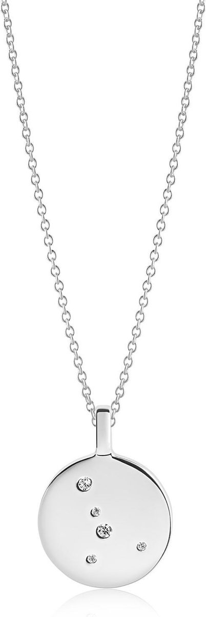 Sif Jakobs Jewellery Dames-Ketting 925 Zilver gerhodineerd Zirkonia One Size Kanker 87604403